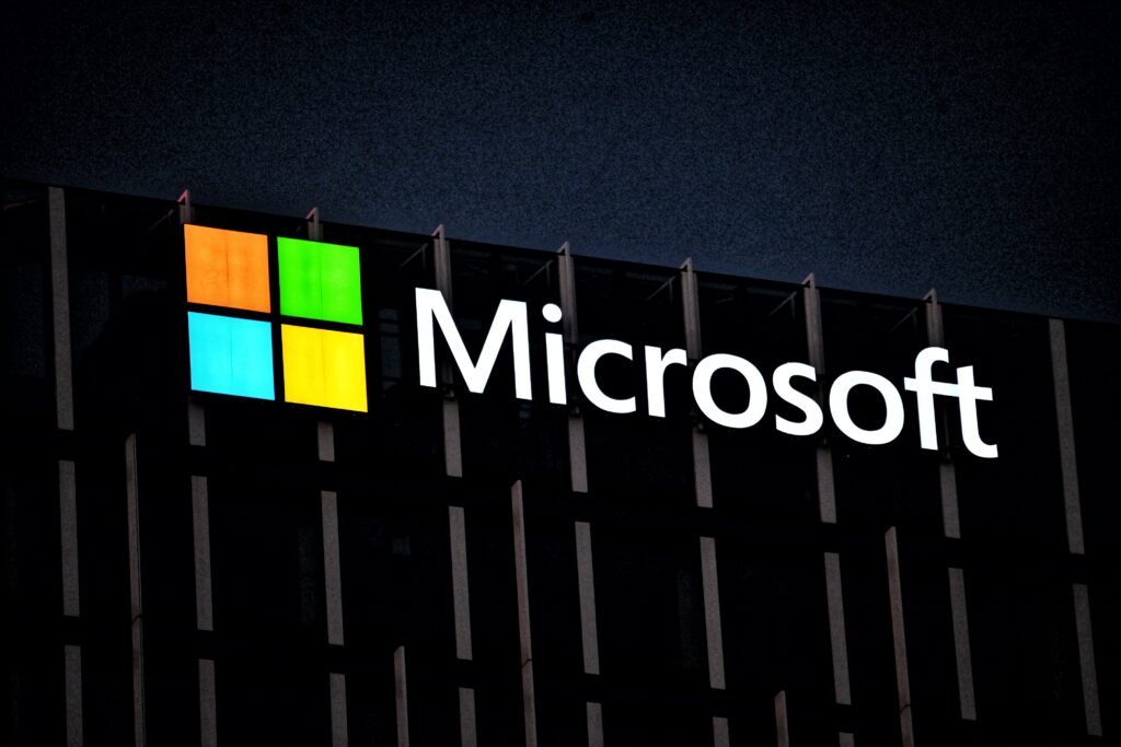 Microsoft svetleća reklama