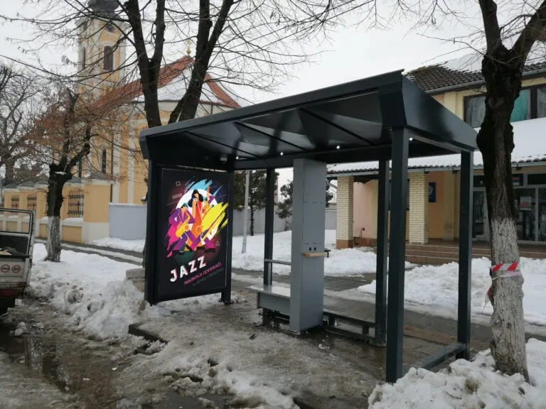 Smart bus shelters