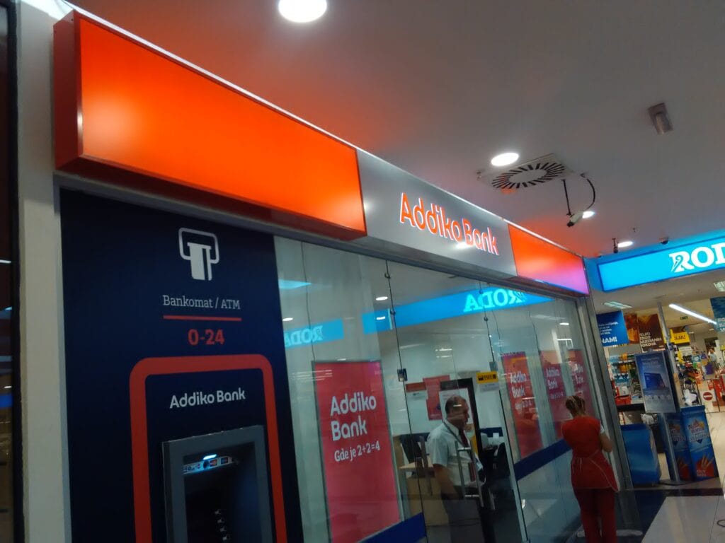 Alubond reklame addiko bank