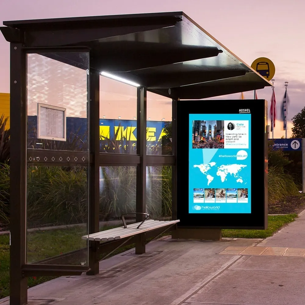 Smart bus shelters